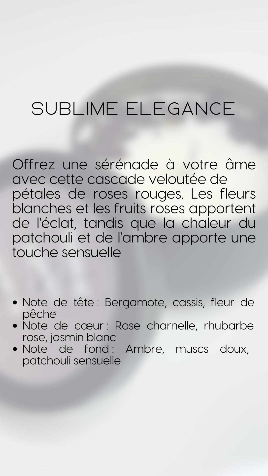 Bougie parfumée « Sublime Elegance » - 150g
